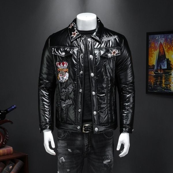 

cotton men's winter jacket 2019 new korean version of the trend of winter thickened cotton jacket winter tide brand down jacket, Black;brown