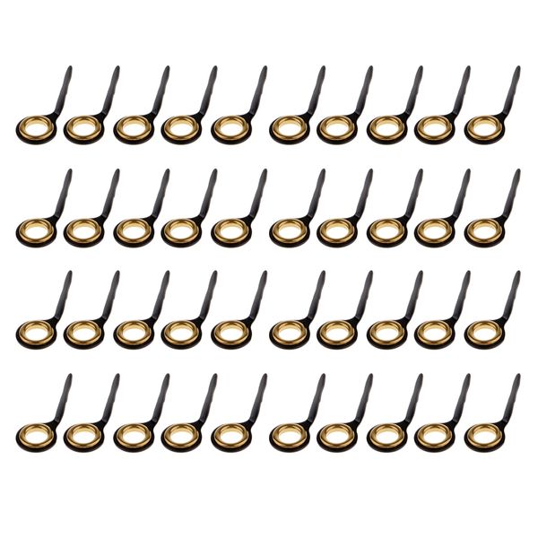 

40pcs fishing rod guides single leg fishing rod parts line ring rod building