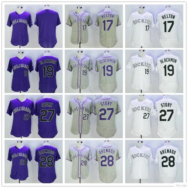 

Stitched Colorado #19 Charlie Blackmon Jersey 17 Todd Helton 27 Trevor Story 28 Nolan Arenado Mens Home Away Baseball Jerseys Fast Shipping