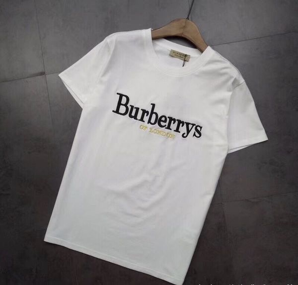 

mens designer t shirt letters embroidery fashion style for men women couple luxury summer brand t shirts loose tees, White;black