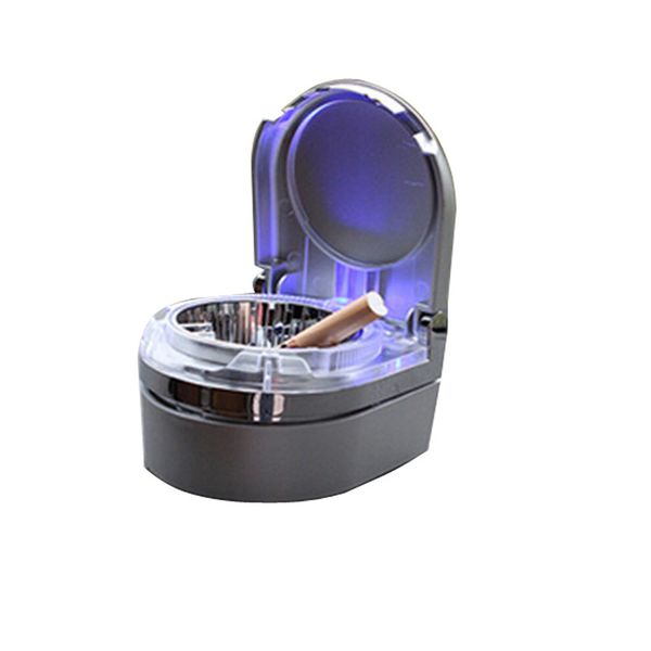 

chiziyo 3 colors universal portable smoking accessory cigarette mini ashtray ash car ashtray with led light