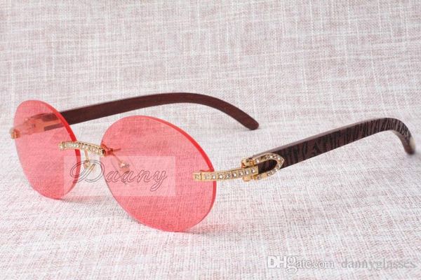 

new round fashion retro comfort diamond sunglasses t8100903 natural check pattern mirror leg sunglasses glasses size: 58-18-135, White;black