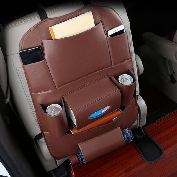 

multi-pocket multifunction vehicle storage bag car seat back organizer storage container hanging box high quality