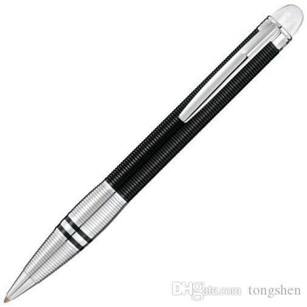 

crystal on black and silver circle cove rollerball pen, office luxury pens with series number, Blue;orange