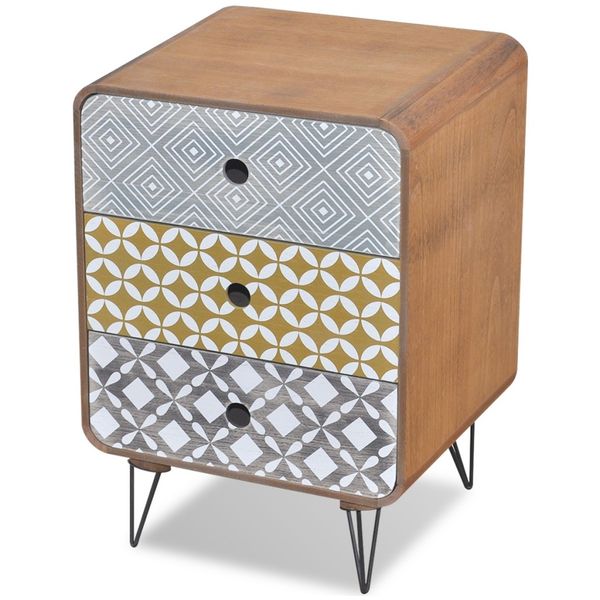

side cabinet with 3 drawers brown living room furniture