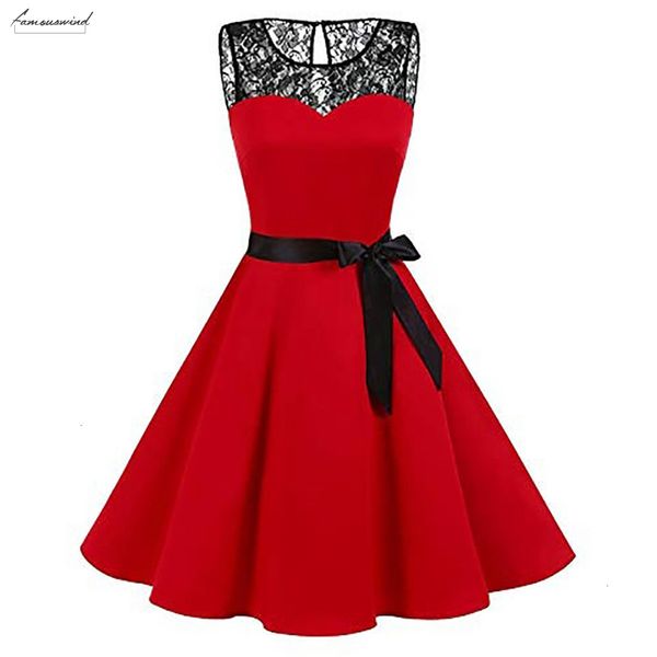 

платье 401 sleeper женщины высокой талией девушки плиссированные рукавов твердые кружева хепберн винтаж качели леди повседневные падения дос, Black;gray