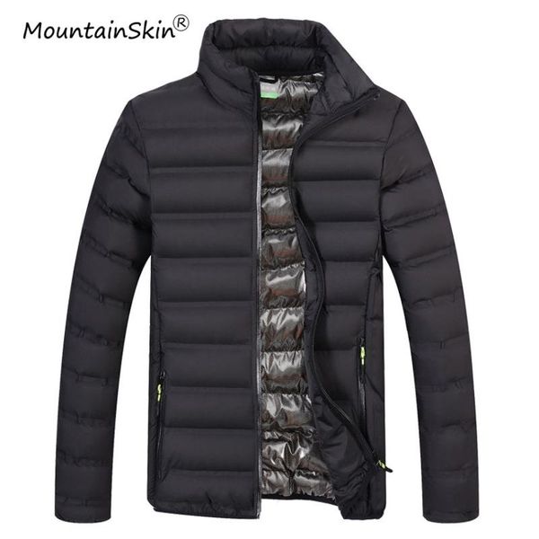 

mountainskin мужчины зимней куртка мода толстой теплое пальто мужчина ветровка мужчина тепловой повседневная твердая куртки марка одежда la1, Black