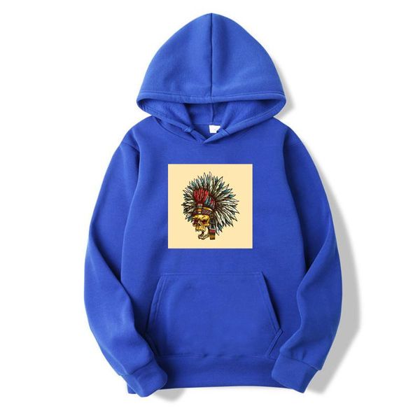 

men's hoodies & sweatshirts omife couple large size casual vivid skull printed round neck hooded pullover soft cotton harajuku vogue fi, Black