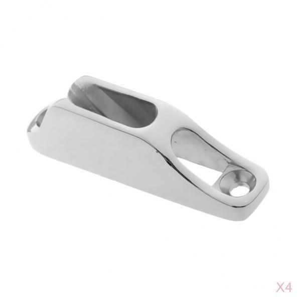 

4 pieces marine grade stainless steel rope cleat marine boat hardware silver