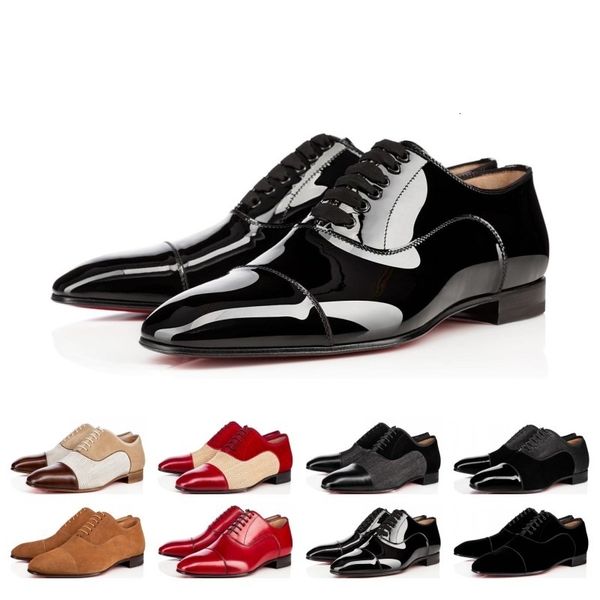 

gentleman sneaker red bottom greggo orlato flats men women walking wedding party dress luxury designer red sole shoes