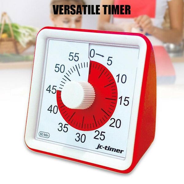 

3 colors 60minute visual timer - silent timer for classroom or conference countdown clock for children and adults home