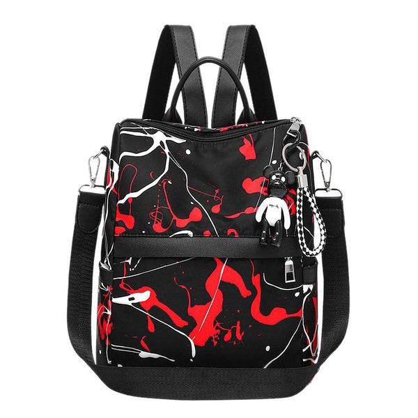 

fggs-graffiti style women's backpack youth bag large simple oxford cloth backpack