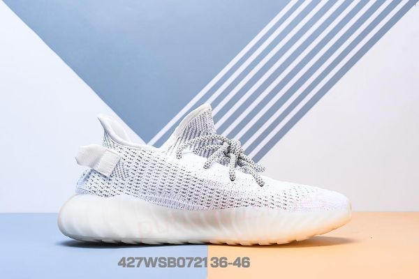 

2019 a the new kanye combined with v2 two-color ice orchid is versatile with light popcorn mid-sole casual sports jogging shoes size:36-46