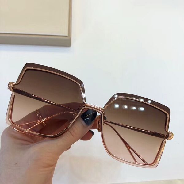 

women night 4 square sunglasses rose gold/brown shaded sun glassese 0708 sonnenbrille fashion sunglasses glasses shades new with box, White;black