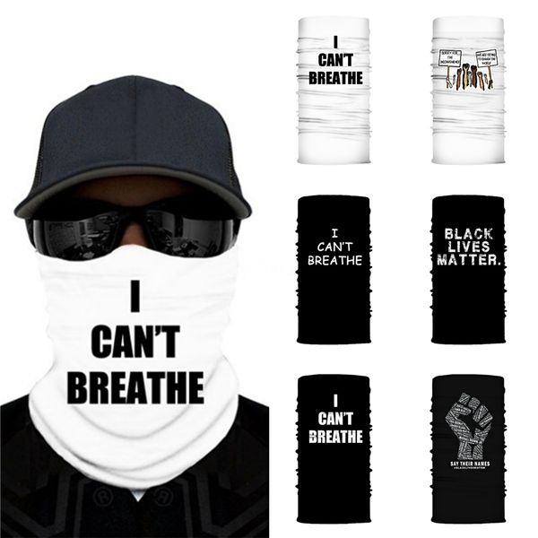 

i cant breathe shipping flag scarves bandanas filter cycling mask neck gaiter with safety pm 2.5 filters face mask er windproof hea #qa7256, Blue;black