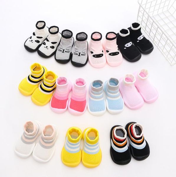 

2020 baby toddler shoes tiger deer cat baby shoes non-slip soft bottom cotton socks children's floor animals tx01