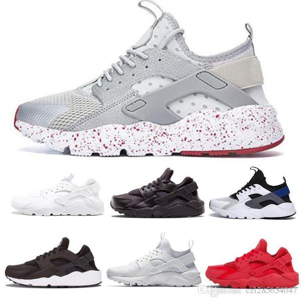

white 2019 dot huarache 4.0 iv 1.0 running shoes classic white platinum triple black red men women brand run ultra sports sneakers 36-45