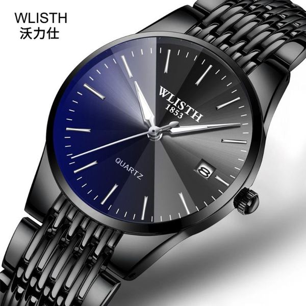 

men watches 2020 brand new fashion quartz wristwatch 30m life waterproof date clock men erkek saat comfortable strap men's watch, Slivery;brown