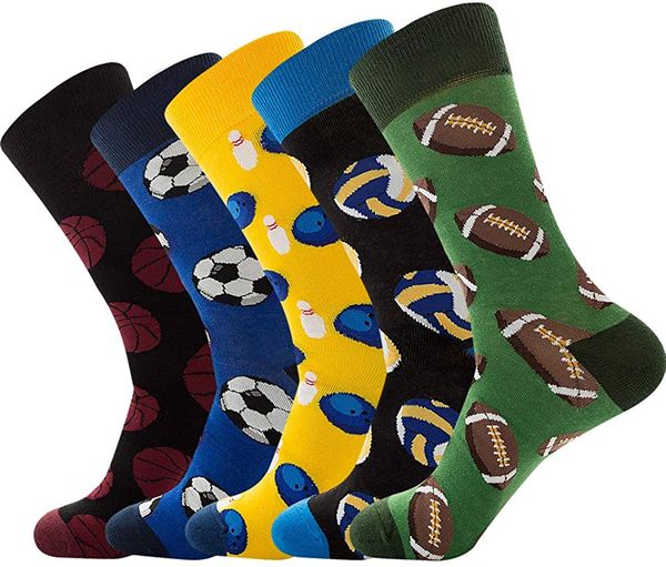 

10 шт.=5 пар / лот мужчины платье носки хлопок повседневные носки, Black