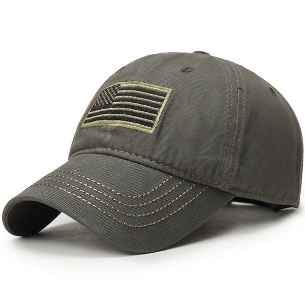 

new men usa flag camouflage baseball cap army embroidery cotton tactical snapback dad hat male summer sports america trucker cap, Blue;gray