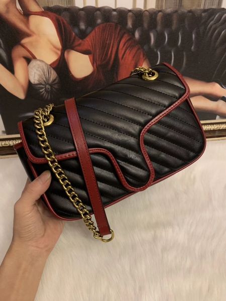 

backpack new style marmont shoulder bags women chain crossbody bag pu leather handbags purse