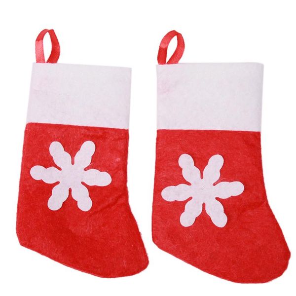 

12pcs/bag new fashion mini snow holder cute christmas sock shaped christmas suits silverware holder knives and forks pocket