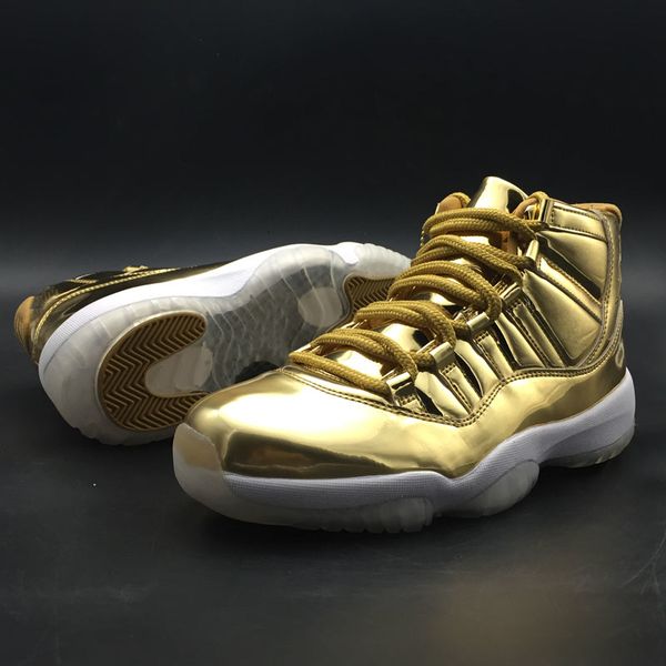 

fashion basketball shoes 11 11s gold mens designer shoes cool street outdoor sports sneakers with box