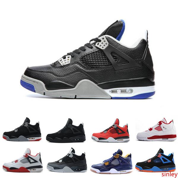 

4 thunder og white cement men women basketball shoes sneakers high cut shoes us sizes 8.0-13 version