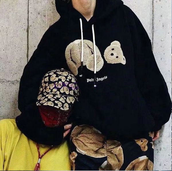 

luxury brand men women pa palm angel killing bear decap sweatshirt hoodie sweatshirt print hoodies sport hoodies letter printing, Black