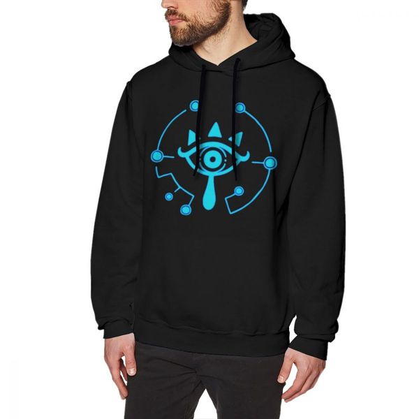 

zelda breath of the wild hoodie sheikah slate legend of zelda breath the wild hoodies popular mens pullover hoodies, Black