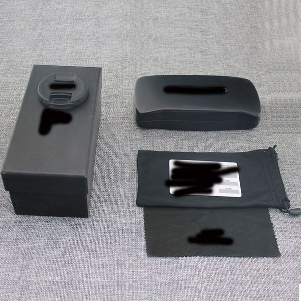 

new product black high-end case glasses case sun glasses box set black metal leather box five-piece set