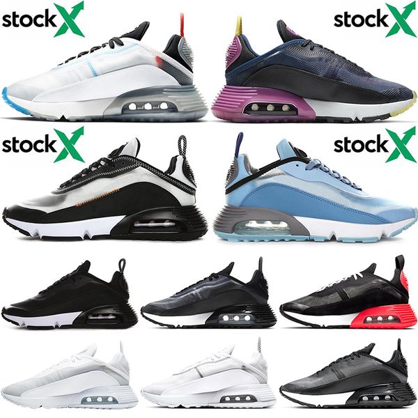

stock x 2090 running running shoes black grape oreo light blue for women mens fashion designer sneakers 2090s duck camo clean white 36-45