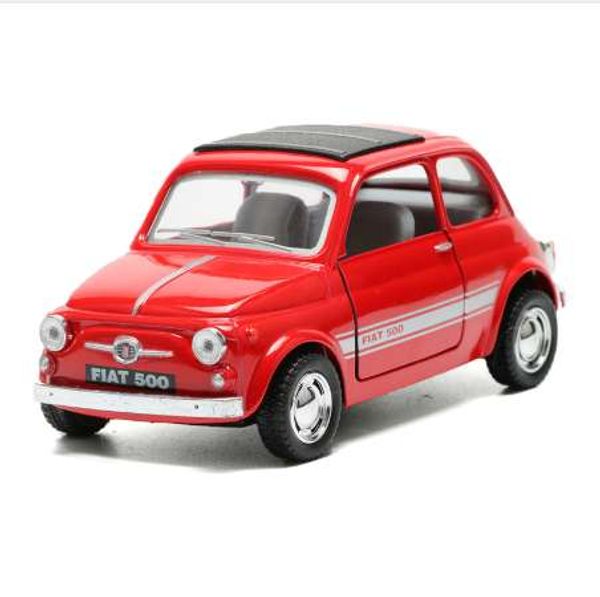 Compre 124 2018 Alloy Diecast Car Toy High Simulation Fiat 500 Toy Car Colección Modelos Pull Back Juguetes Para Niños Juguetes A 1674 Del
