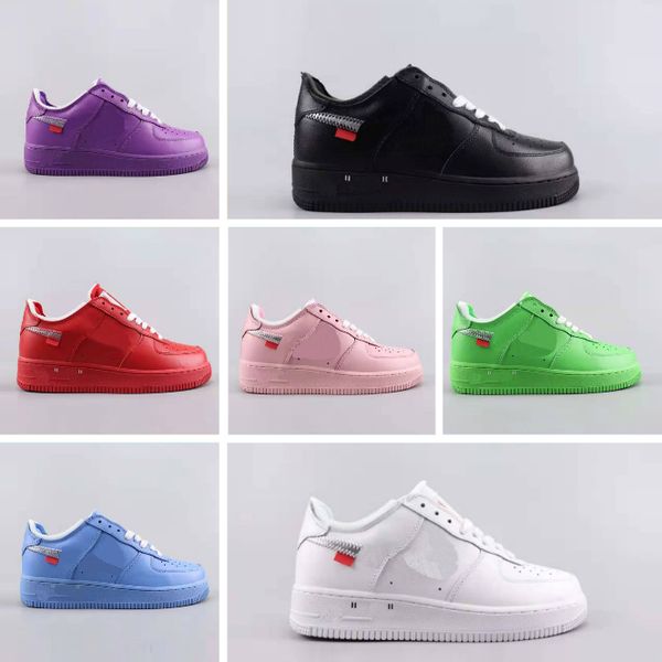 

2019 new forces id air mens running shoes for women sneakers low cut one 1 dunk forced designer athletic sport trainers zapatos chaussures, Black