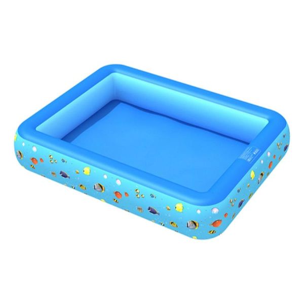 

children's inflatable pool square baby swimming pool splashing fishing for baby children home use piscine gonflable