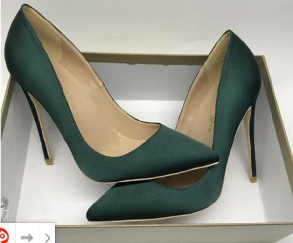 

2019 новый стиль дизайнер темно-зеленый красная подошва женщины красные днища туфл