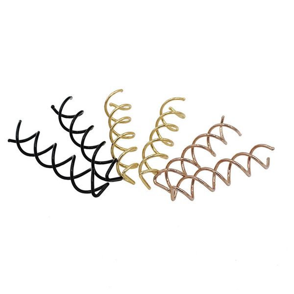 Spiral Metal Hair Pins Coil Clips Non Scratch Round Tips Diy Twist