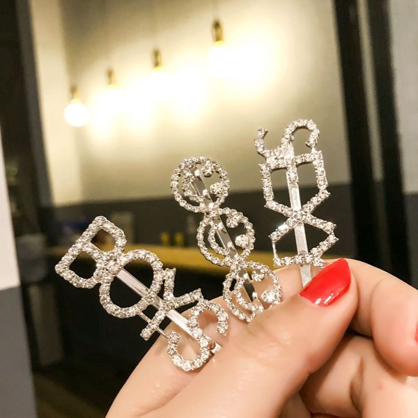 

wedding party beaded pearl gift woman lady diamond jewelry hair clips barrettes hairpin for bride acting initiation graduation qm-106, Golden;silver