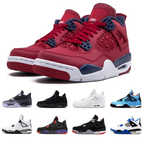 

original 4 cool grey 4s basketball shoes breathe men running shoe black cat new bred mens trainers sports sneakers