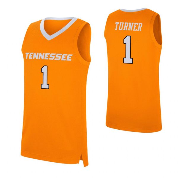 

lamonte turner stitched youth tennessee volunteers john fulkerson yves pons bowden #23 college basketball jersey orange white, Black