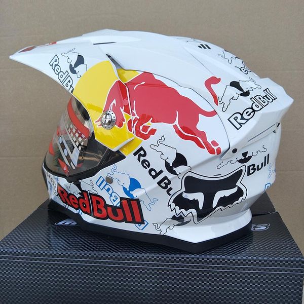 

malushun full face 3 flip up motorcycle helmet man riding car motocross racing motorbike helmet four seasons