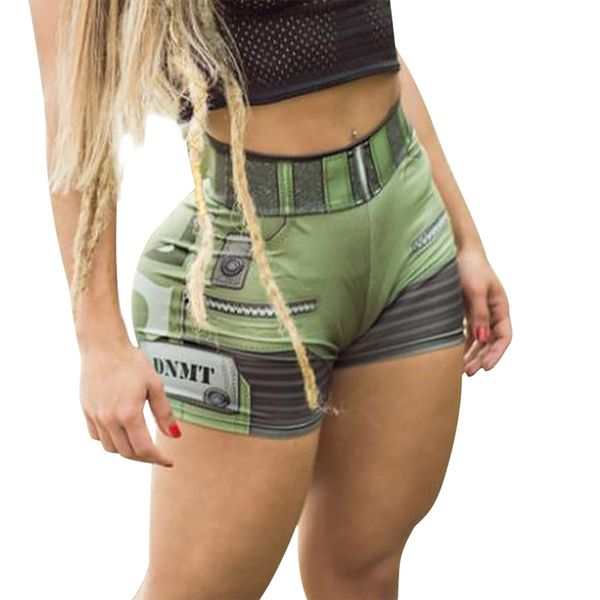 

women sports shorts pants jogging yoga pants print casual cotton running women sports shorts polyester skinny elastic waist, White;red