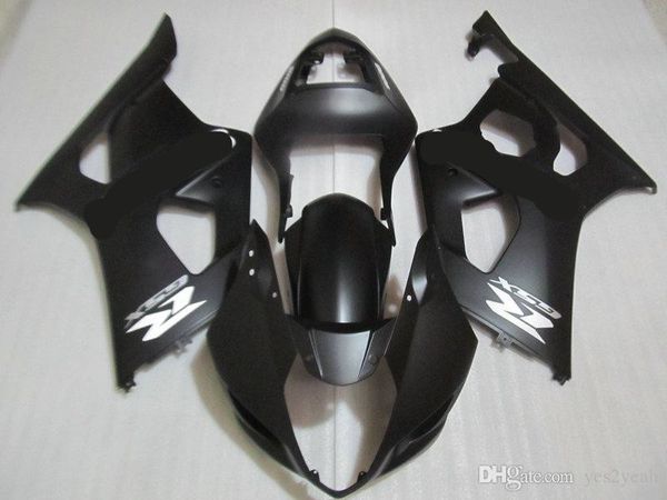 Injeção carenagem Kit corpo para Suzuki GSXR1000 03 04 GSXR 1000 K3 2003 2004 GSX R1000 fosco carenagens preto carroçaria + presentes