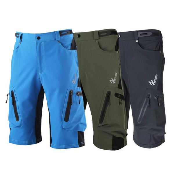 

baggy shorts bicycle bike mtb pants outdoor trousers camping hiking pants shorts breathable loose fit sportswear sport trouser, Black;green