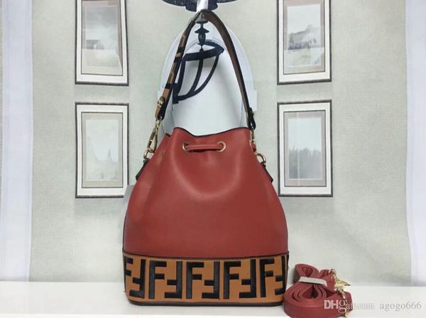 

2018 best-selling luxury brand F leather bucket bag ladies cosmetic bag tote shopping dust-proof wallet fashion shoulder