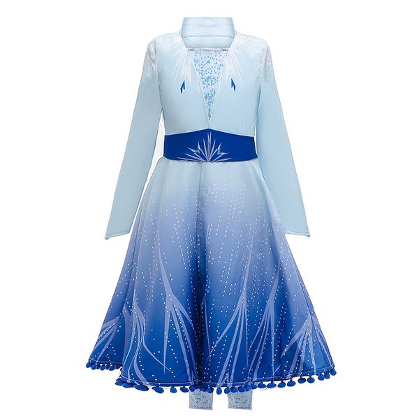 

cute girl dress cute cartoon snow queen froze cosplay princess dresses for 3-12years girls kids party dinner performance dresses vestido, Red;yellow