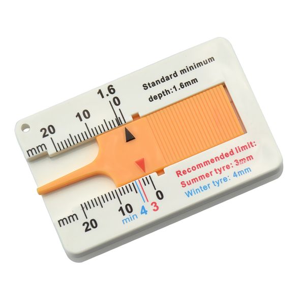 

plastic tire tread depth gauge meter measurer for cars trucks and suv, 0-20mm