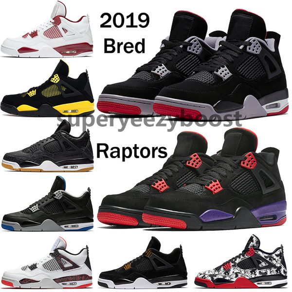 

new what the bred 4 4s jumpman basketball shoes sneakers mens fiba silt red splatter white cement stealth oreo men trainers us 7-13