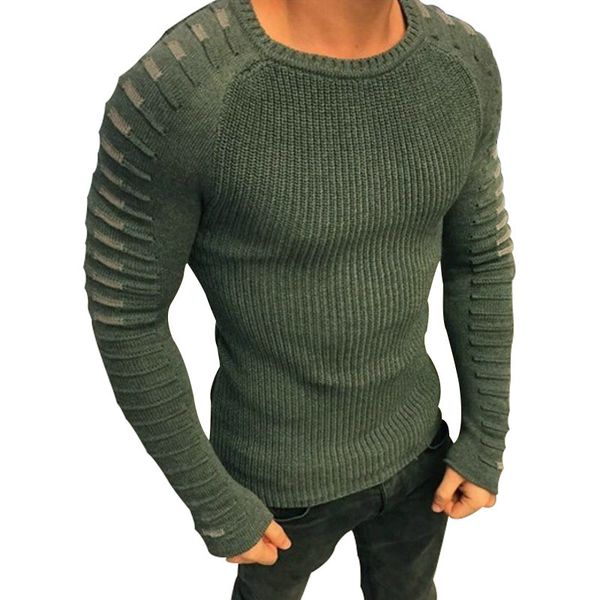 

2018 new arrival winter sweater men casual pullover autumn round neck patchwork quality knitted male sweaters size xxxl, White;black