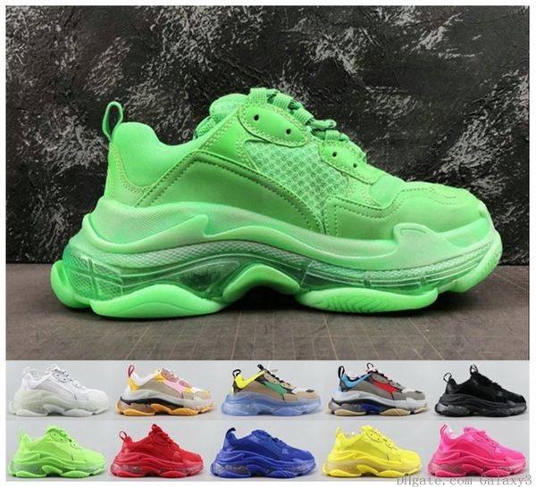 

2020 crystal bottom casual shoes triple s track 2.0 designer old dad sneaker combination nitrogen outsole men women tripler sneakers 36-45